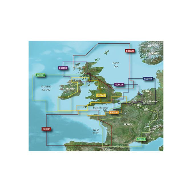 BlueChart Garmin g3 Sjökort Europa