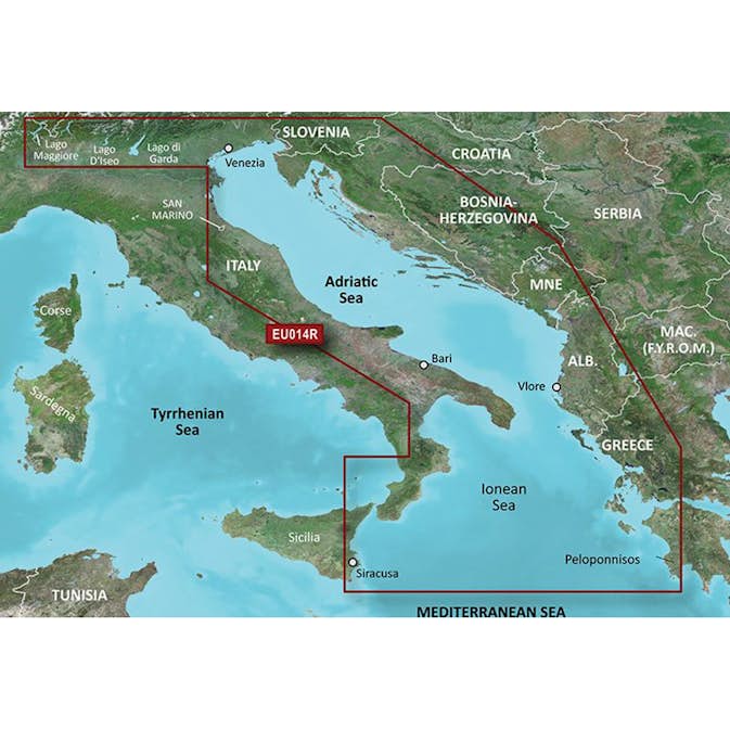 BlueChart Garmin g3 Sjökort Europa