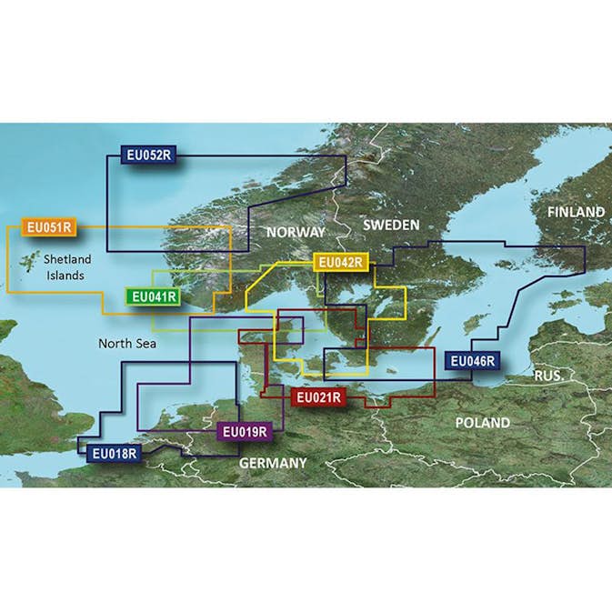 BlueChart Garmin g3 Sjökort Europa