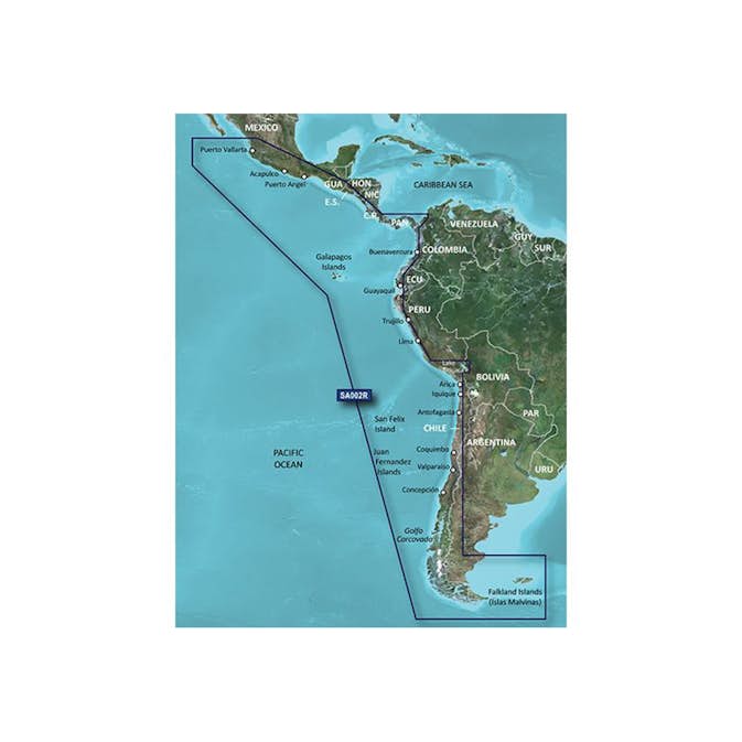 BlueChart Garmin g3 Sjökort Nord- och Sydamerika