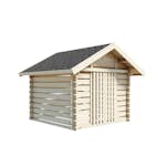 Vedbod Luoman Lillevilla Halti 5,8 m² Vedförvarings/Förrådsbyggsats i Lösvirke