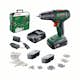 Borrskruvdragare Bosch Power Tools 18V med Batteri, Laddare & Tillbehörspaket