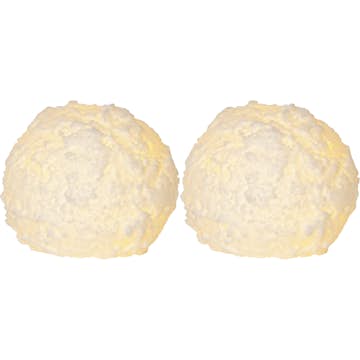 Blockljus Star Trading Snowball LED 2-pack Batteriljus