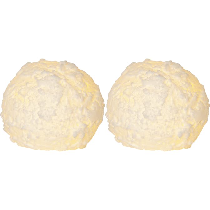 Blockljus Star Trading Snowball LED 2-pack Batteriljus