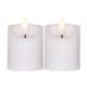 LED-Blockljus Star Trading Flamme Rustic 2-pack