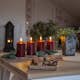 Blockljus Star Trading Flamme LED Röd Batteriljus