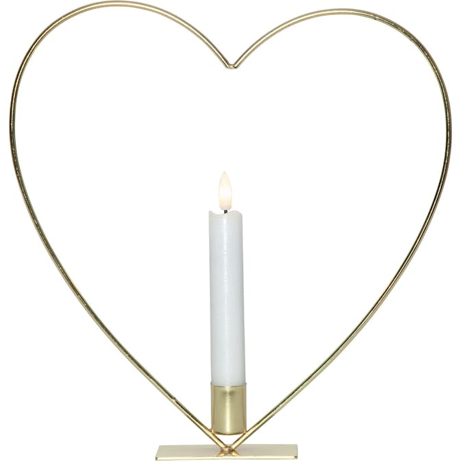 Inomhusdekoration Star Trading Flamme Heart Fristående