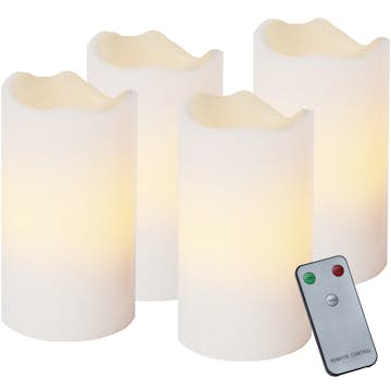 Blockljus Star Trading Advent LED 4-pack