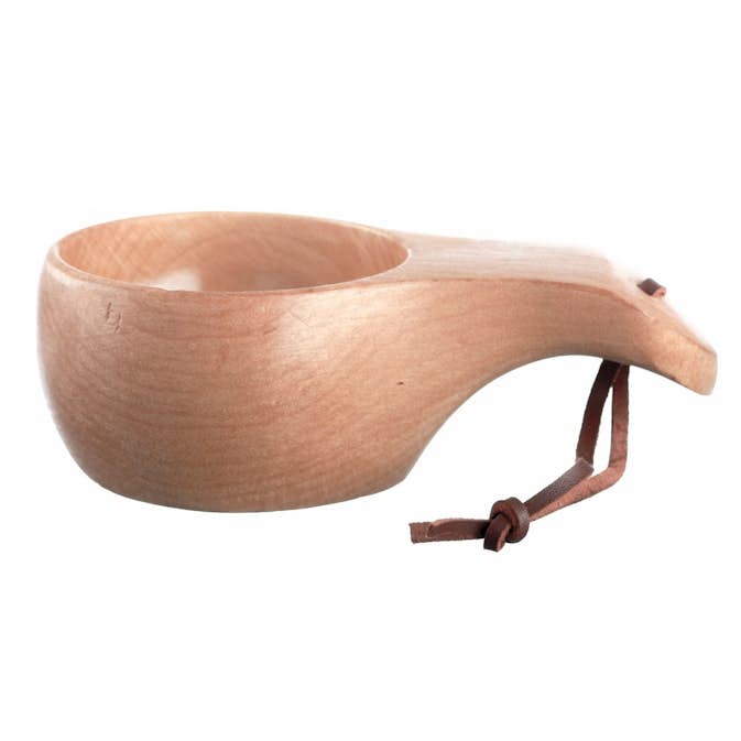 Kåsa Anar Trä med Handtag