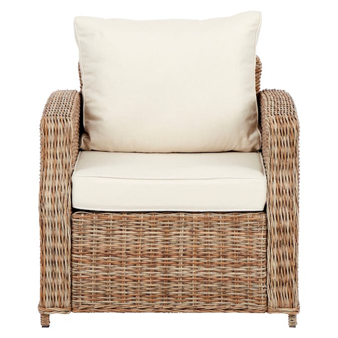 Loungefåtölj Ute VILA Gotland i Konstrotting med Dynor