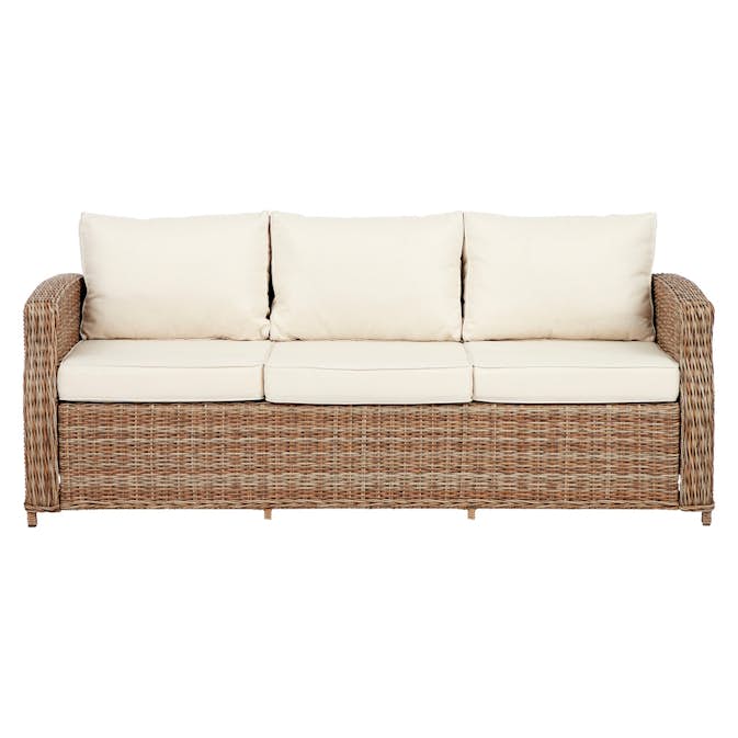 Loungesoffa VILA Gotland 3-sits Trädgårdssoffa i Konstrotting med Dynor