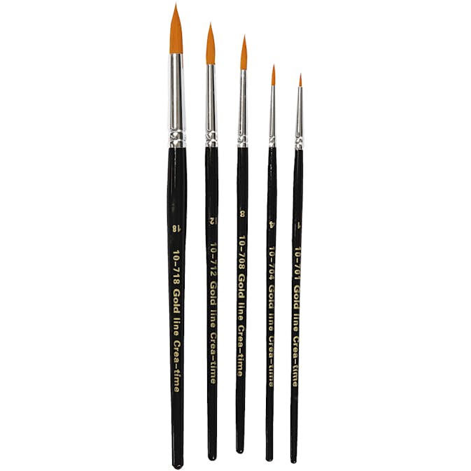 Penslar Creativ Company Gold Line Rund Nr. 1-18 5 St/1 Förp