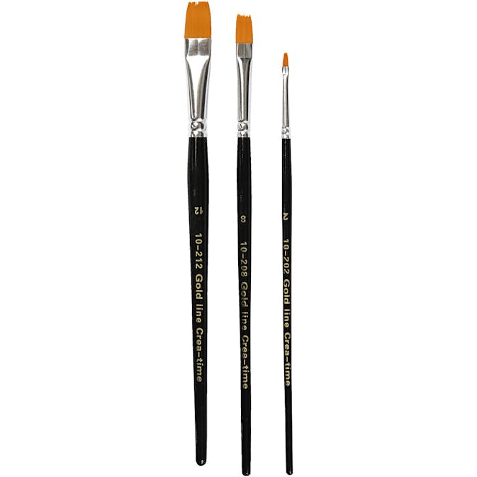 Penslar Creativ Company Gold Line Platta Nr. 2+8+12 3 St/1 Förp