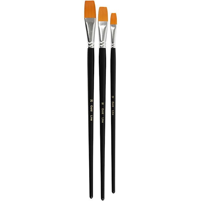 Pensel Creativ Company Platt Big Size Gold Line 3 St/1 Förp