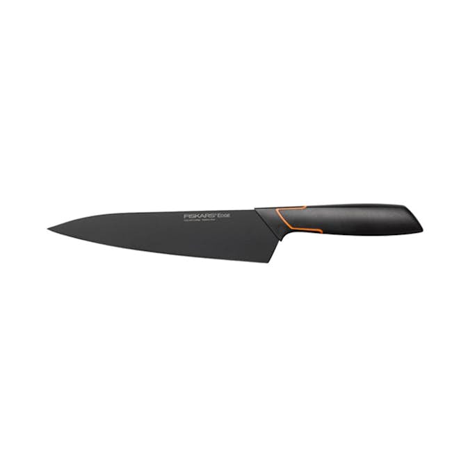Fiskars Kockkniv Edge – 19 cm Allroundkniv i Helgjutet Rostfritt Stål