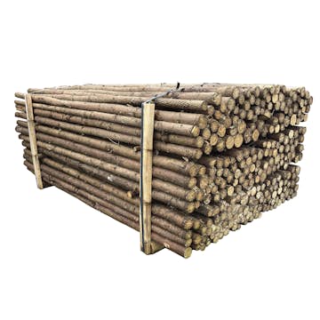 Staket Nordic Fence Bjälkar Med Bark