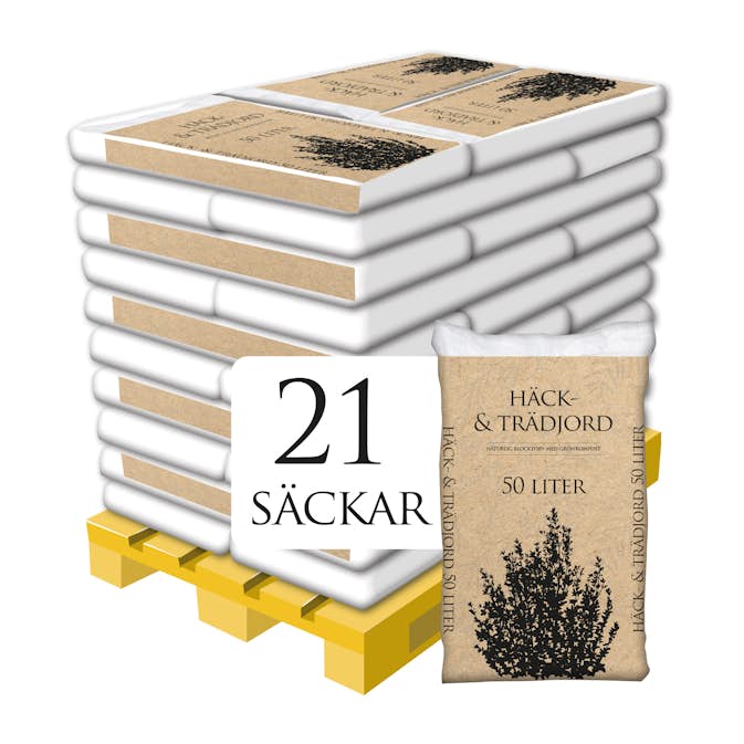 Häck & Trädjord @Plant 50L / 21 Säckar