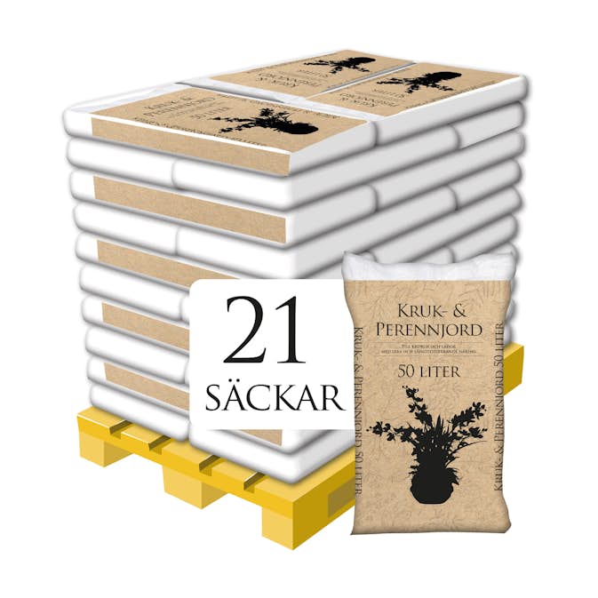 Kruk & Perennjord @Plant 50L / 21 Säckar