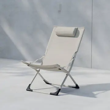 Solstol Venture Home Seville Portabl Fällbar Stol med Nackkudde