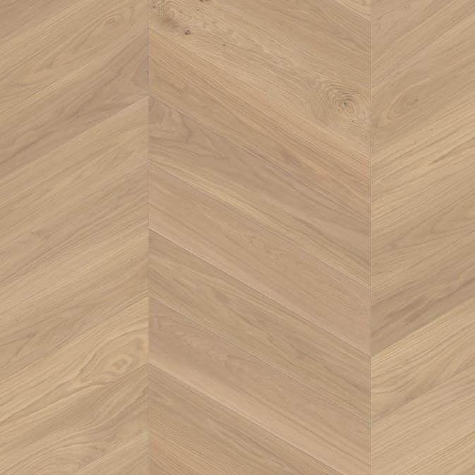 Parkettgolv Boen Ek Adagio Vit Chevron Live Natural HV-Olja