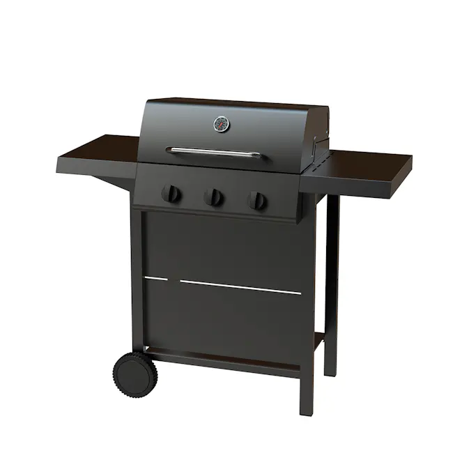 Gasolgrill Dose Barbeque 3 Brännare Svart