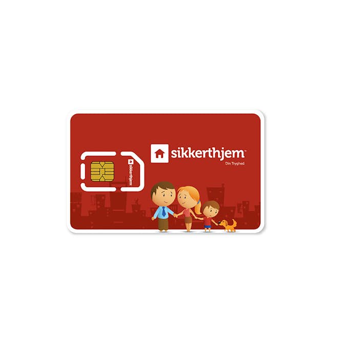 SMS-kort SikkertHjem 12 mån Skandinavien