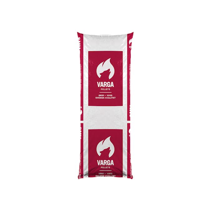 Värmepellets Varga 8 mm Småsäck Helpall