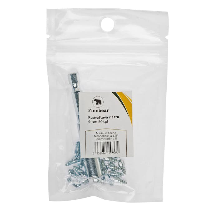 Skruvdubb Finnbear 9 mm 20-Pack