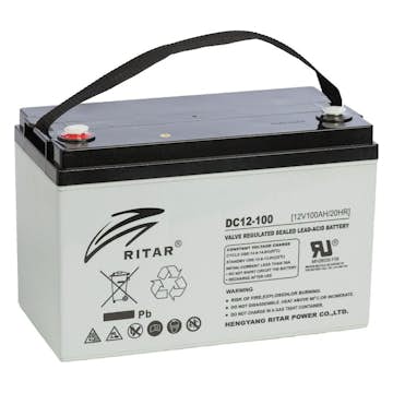 Batteri BrightSolar DC12 Underhållsfritt AGM-batteri