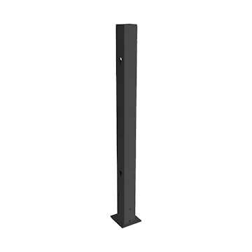 Aluminiumstolpe Skotte Garden Rand Svart