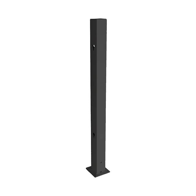 Aluminiumstolpe Skotte Garden Rand Svart