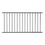 Staket Skotte Garden Klassisk 180x90 cm Svart