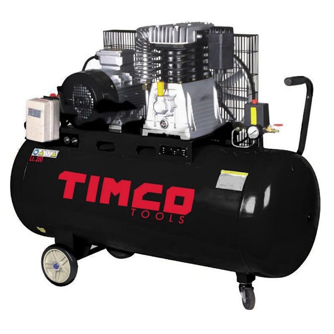 Kompressor Timco 4HP 200L med Remdrift