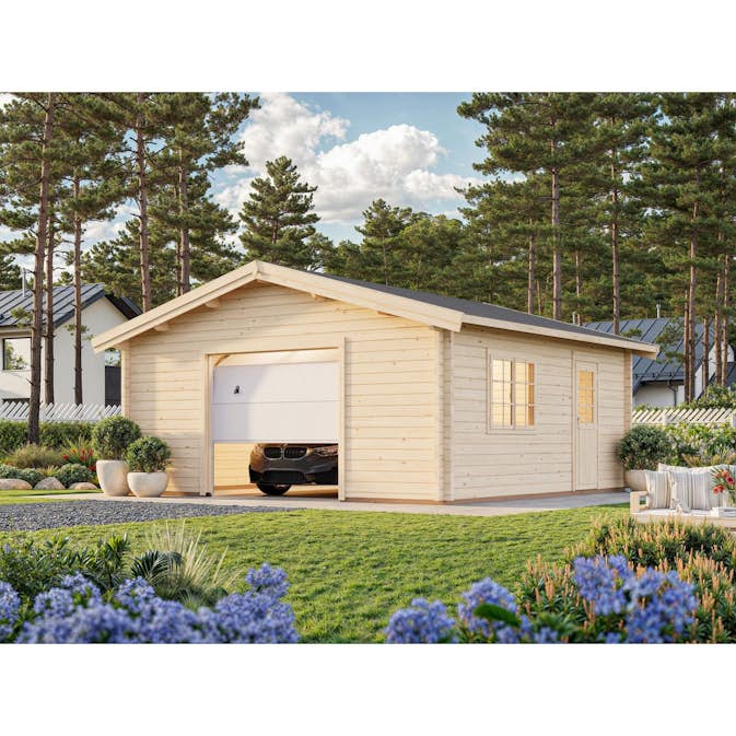 Garage Palmako Roger med Garageport 29,2 m2