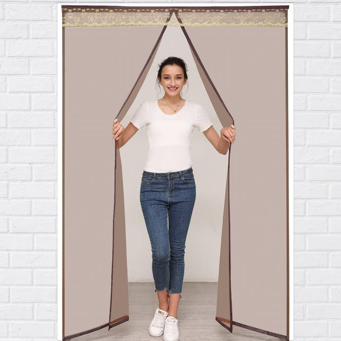 Myggnät Green Land Vit Magnetiskt 200x100 cm till Dörr