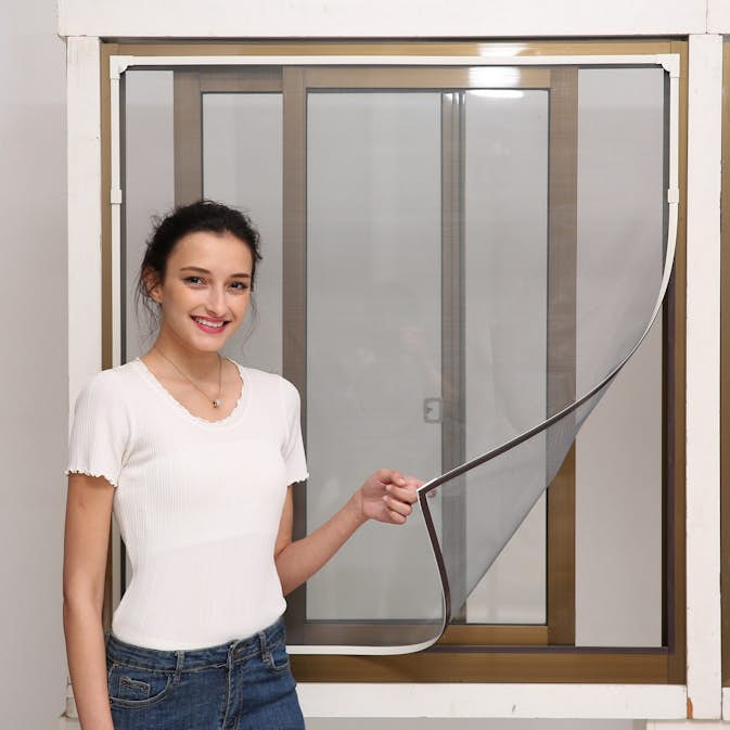 Myggnät Green Land Svart Magnetiskt 200x50 cm till Fönster