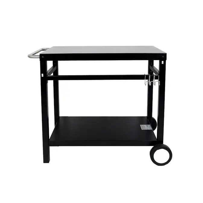 Grillvagn Easy Cooking Svart Arbetsyta Till Grillen