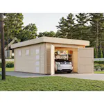 Garage Palmako Rasmus med Garagedörr 19,8 m2