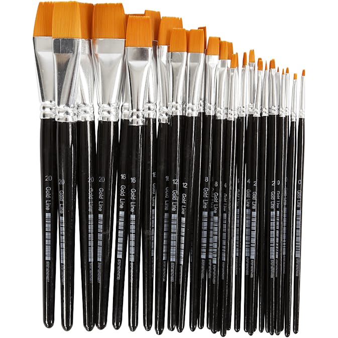 Penslar Creativ Company Gold Line Platta Nr. 0+2+4+8+12+16+20 30 St/1 Förp