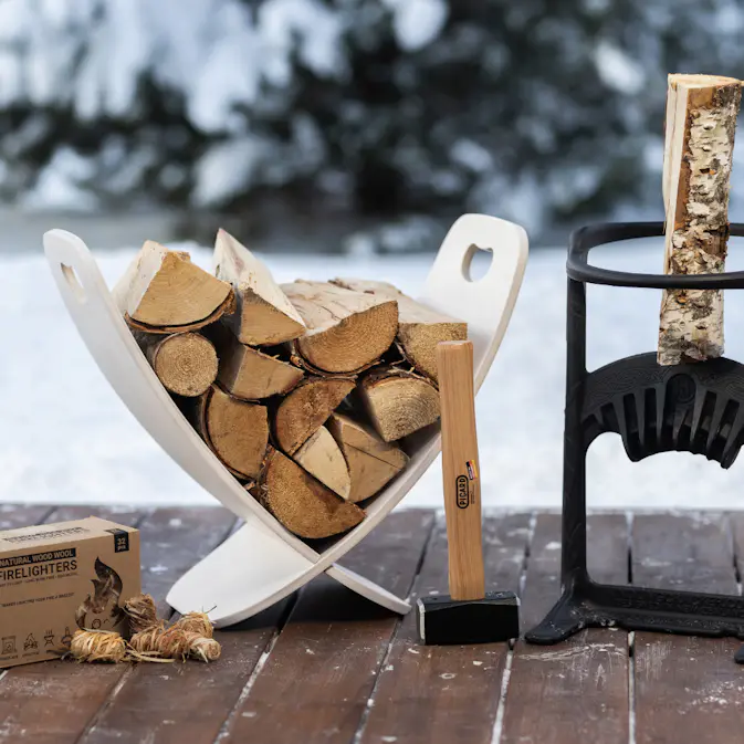 Vedställ Fandango Fire Tools Vit