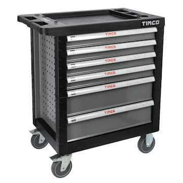 Verktygsvagn Timco 6 ltk 220-delad med Verktyg Grå