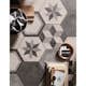 Klinker Konradssons Terra Nero Svart Hexagon 22x25 cm