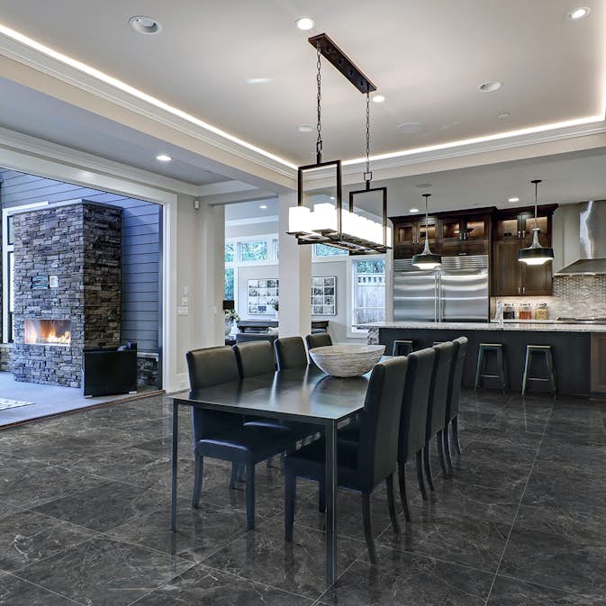 Klinker Konradssons Boutique Svart Hbo 8 Polerad 60x60 cm