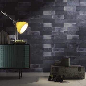Kakel Konradssons Diesel Camp Glaze Blå Blank 10x30 cm