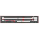 Tändstiftshylssats 5 delar Teng Tools 3/8 tum fäste och T-handtag TEXTB05