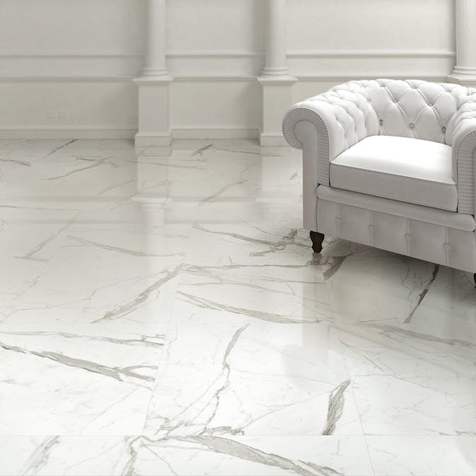 Klinker Konradssons Marmi Statuario Levigato 60x60 cm