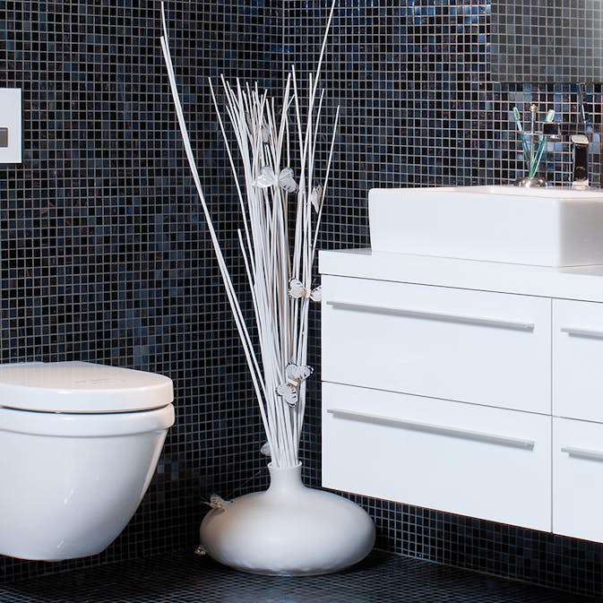 Klinker Konradssons Bisazza Rachele Svart Mix 2x2 cm