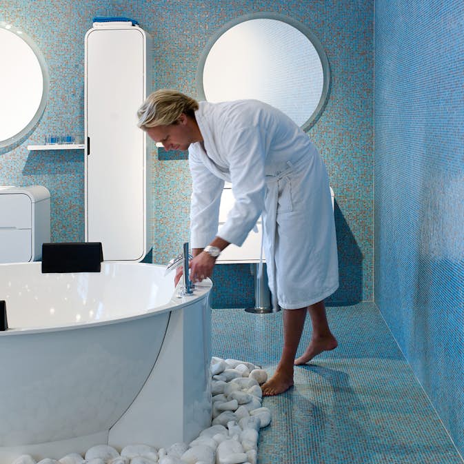 Klinker Konradssons Bisazza Sophia Mix Turkos 2x2 cm