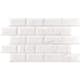 Kakel Konradssons Vit White Fasad Carrara Blank 10x20 cm
