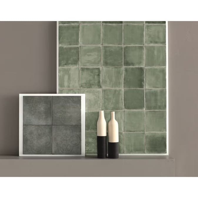 Kakel Konradssons Tsquare Mint Tea Blank 15x15 cm
